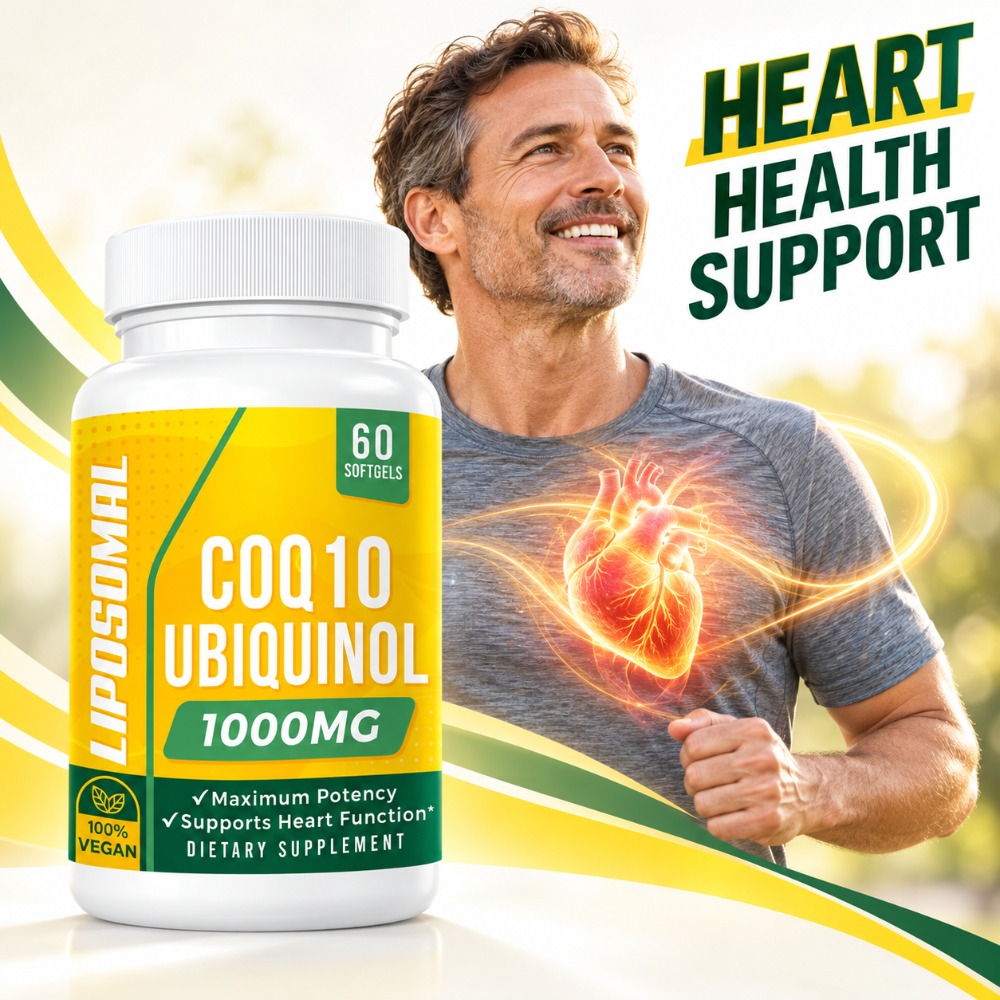 Coq10 Ubiquinol Softgel - CoQ10 Ubiquinol Softgel, Mendukung Kesehatan Jantung,