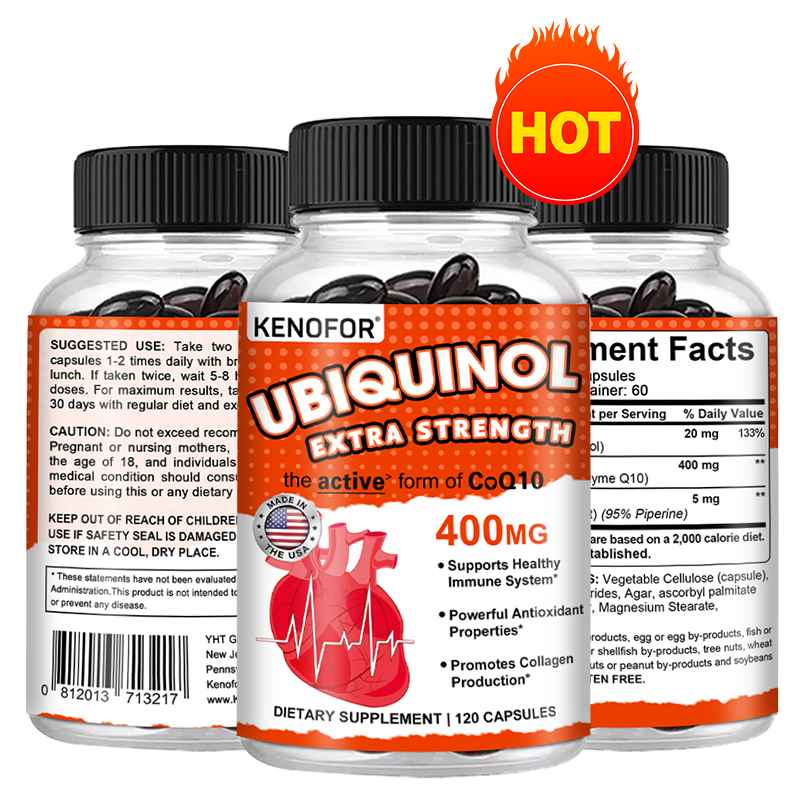 Coq10 Ubiquinol Softgel - Ubiquinol CoQ10 400mg gel lembut, penyerapan