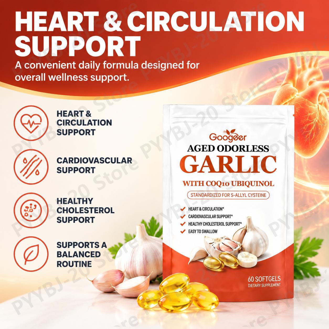 Googeer, suplemen bawang putih - Coq10 Ubiquinol Softgel ulasan dan harga